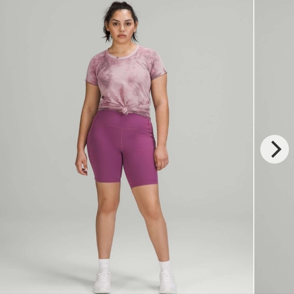 Lululemon Swiftly Tech Short-sleeve Shirt 2.0 In Marble Dye Vintage Plum - Picture 2 of 9